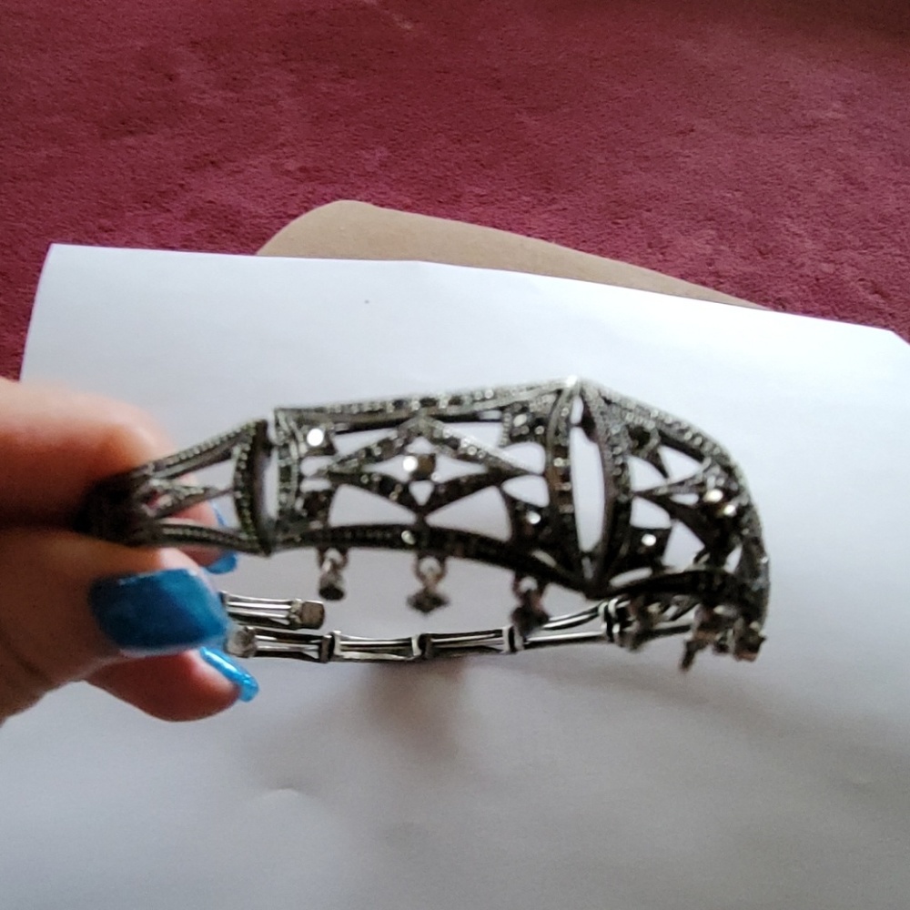 Vintage marcasite choker - Picture 3 of 6